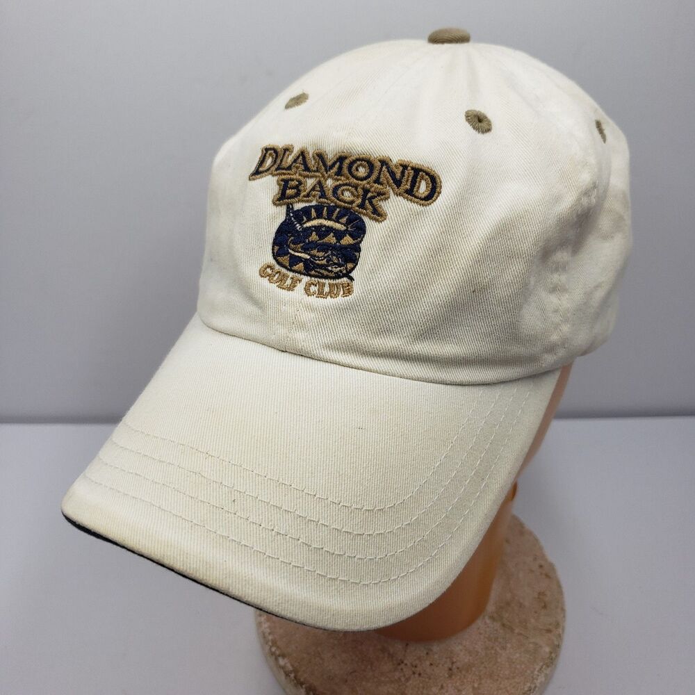 Imperial Diamondback Golf Club Hat Cream Strapback Cap Feel The Fangs Golfing